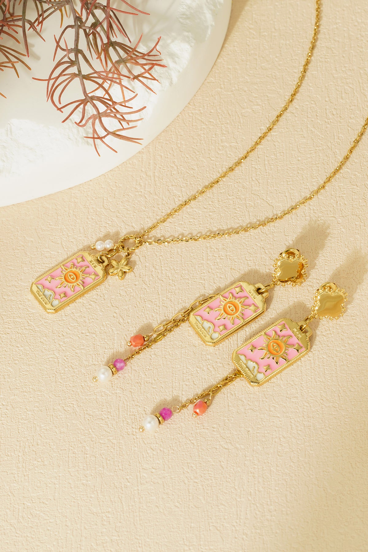 Oorbellen Colorful Sun